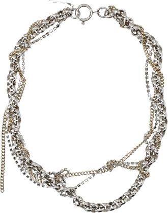 Justine Clenquet Celina Asymmetrical Multi-Layered Chain Necklace