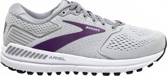 Brooks Womens Ariel Shoes In Oyster/alloy/grape