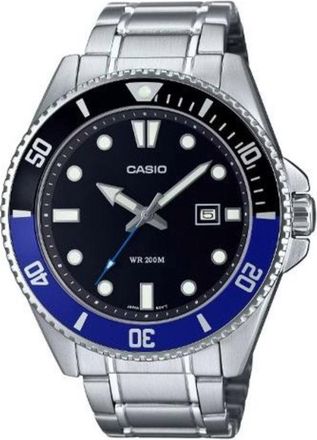 Casio MDV-107D-1A2V Silver Black MDV-107D-1A2