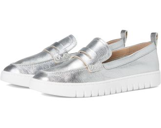 Vionic Mens Vionic Uptown I6609L3021 Loafer Silver Metallic Slip On Shoes ZAP1949
