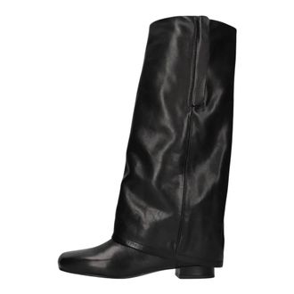 Ash Bota alta Kimono Euro Toe con pliegue y tirador - Shoes - Mujer - Negro - 38 EU