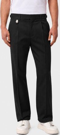 Billionaire Boys Club Slim Fit Gabardine Chino Trousers with Mid-Rise Waist