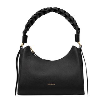 Coccinelle Leren Shopper met Reli&euml;f - Dames - Handtassen - Zwart - ONE Size - Leer - Tassen