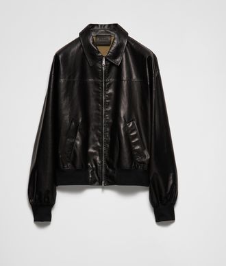 Prada Leather bomber jacket