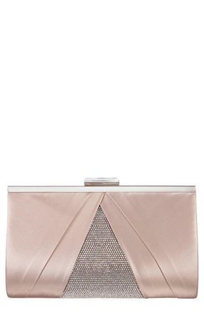 Nina Ophelia Frame Clutch in Pearl Rose at Nordstrom