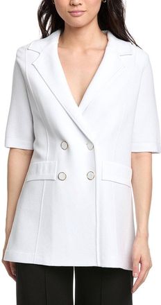 St. John Double-Breasted Knit Blazer