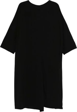 Yohji Yamamoto Abito corto con scollo a barca - Nero