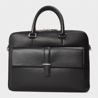 HUGO BOSS Mens Accessories Alaric Doc Case Briefcase with Detachable Strap in Black - One Size