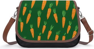 Generic Carrot Womens Crossbody Bag Fashion Shoulder Handbags Message Tote Bag with Adjustable Strap