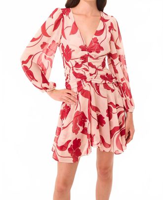 Misa Megan Mini Dress In Cherry Floral