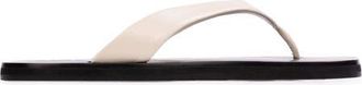 Black Suede Studio Bae Flip Flop Sandal in Coconut Leather at Nordstrom, Size 37