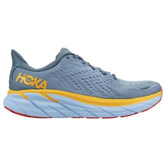 Hoka One One Hoka Clifton 8 Textile Mens Low Top Trainers - Goblin Blue Mountain Spring - Size:UK 10.5
