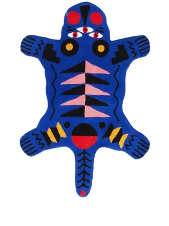QEEBOO large Oggian Panther tufted carpet - unisex - Acrylic - OS - Blue