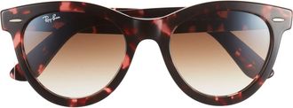 Ray-Ban Wayfarer Way 54mm Oval Sunglasses in Havana Pink at Nordstrom