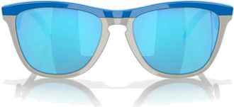 Oakley Frogskins Hybrid Zonnebril Blauw Grijs - unisex - Zonnebrillen - Blauw - 55 MM - Accessoires