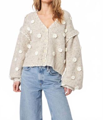 John & Jenn Marco Floral Sweater In Tundra Flowers