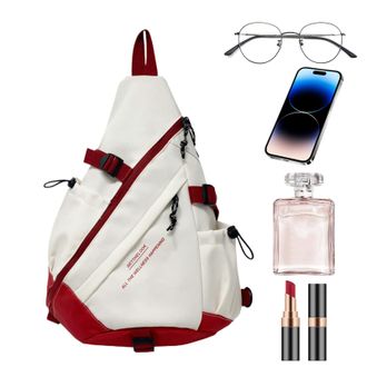 Generic Sling Bag For Women - Stylish College Large Capacity Shoulder Pack Compact Urban Carrier Lightweight Daily Pack Fashion Travel Accessory For School Tr