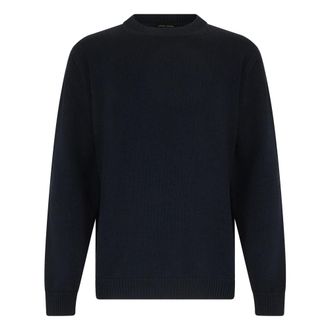 Roberto Collina Merino Wool Crew Neck Jumper - male - Roberto Collina - Round-neck Knitwear - Black - 2XL - Knitwear
