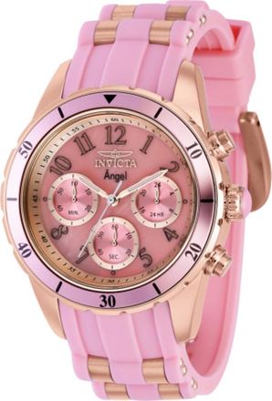 Invicta Angel Chronograph Quartz Pink Dial Ladies Watch 39345
