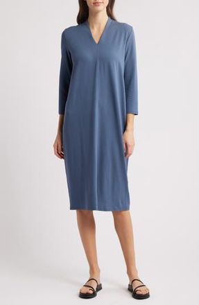 Eileen Fisher Jersey Sheath Midi Dress in Eclipse at Nordstrom Rack, Size Small