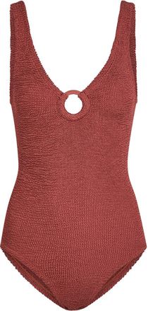 Hunza G Celine Crinkle Swimsuit - Pink - One Size