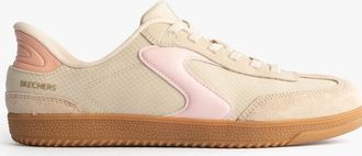 Skechers Womens Skechers 185323/NTPK HOTSHOT Womens Trainers Natural Nylon/LeatherPink - White - Size: 5.5