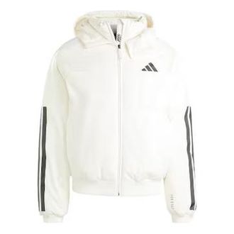 adidas Puff Down Jacket Asia Sizing White Black JG3852