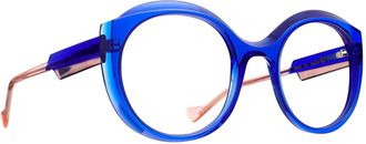 Caroline Abram Paola Optisch Montuur - unisex - Brillen - Blauw - 50 MM - Accessoires