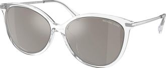 Michael Kors MK2184U DUPONT Polarized 30156G Womens Sunglasses Clear Size 58