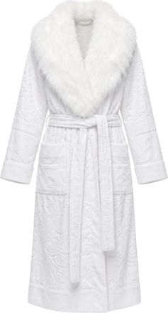 Dolce & Gabbana Katoenen Jas - Dames - Badjassen - Wit - S - Katoen - Nachtkleding