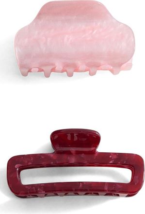 Mango Assorted 2-Pack Claw Clips in Red at Nordstrom