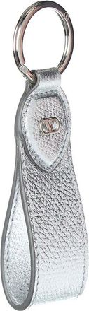 Valentino Vlogo Signature Leather Key Chain