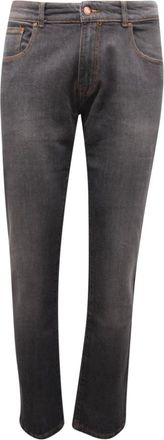 AT.P. CO Slim Fit Jeans, male, Black, W38, Denim Trousers Model A191Evan363