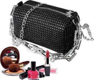 Generic Chic Rhinestone Bag - Mini Glitter Clutch, Sparkling Crystal Embellished, Compact Fashion Accessory, Lightweight Design, Longtail Luxury Solution | ev