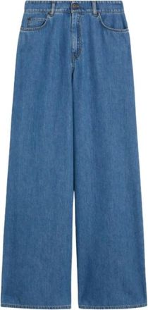 Max Mara Wkd Vega Wijde Jeans - Dames - Loose Fit Jeans - Blauw - S - Katoen - Jeans