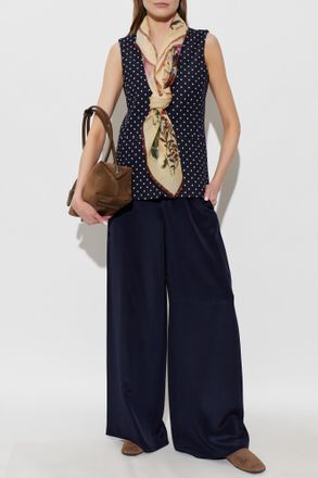 Max Mara Rivolo Vest, Womens, Navy Blue