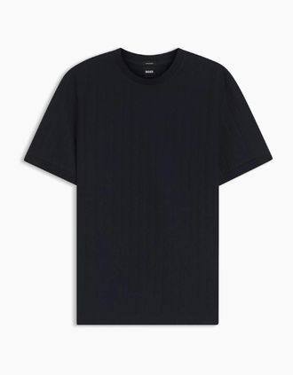HUGO BOSS Mens BOSS Black H Thompson 236 T-Shirt 404 Dk Blue - Size: 42