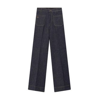 Victoria Beckham Alina Jeans - Dames - Loose Fit Jeans - Blauw - W26 L34 - Katoen - Jeans