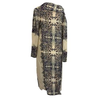 Roland Mouret Printed Midi Dress in Multicolor Wool
