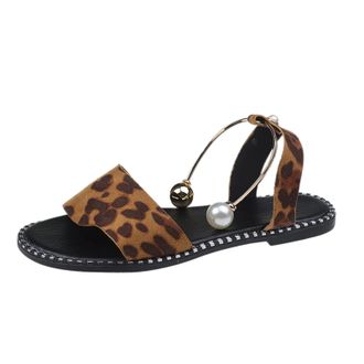 Generic Beach shoes, womens sandals, summer shoes, womens flat glitter, round toe summer sandals, non-slip, casual, breathable sandals, womens sandals, casual