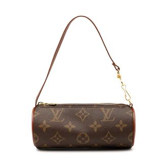 Louis Vuitton Pre-owned Mini Bags, female, Brown, Size: ONE SIZE Pre-owned Printed Leather Shoulder Bag