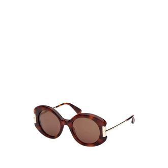 Max Mara Sunglasses, female, Brown, Size: 52 MM Sunglasses