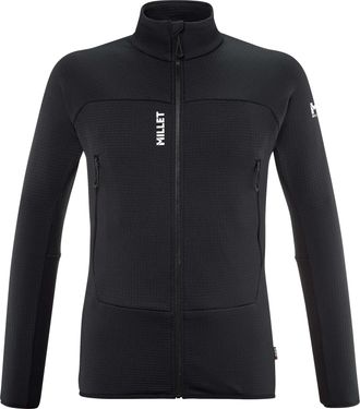 Millet Black Fusion Grid Fitted Zippered Jacket