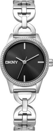 DKNY Open Link Bracelet Watch, 26mm in Black at Nordstrom