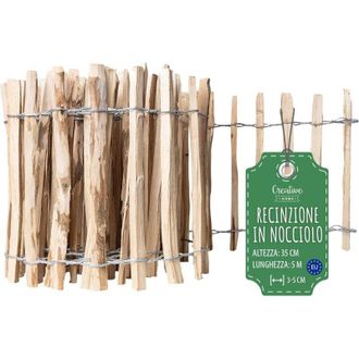 Creative Home Recinzione Nocciolo 35x5 m - Spazio Listelli 3-5 cm