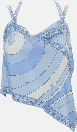 Emilio Pucci Top Foulard In Stampa Iride