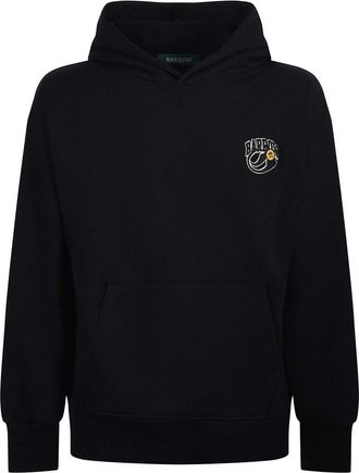 Barrow Black Cotton Sweatshirt