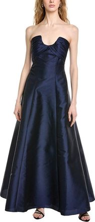 Badgley Mischka Strapless A-Line Gown