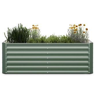 Blumfeldt Blumfeldt Cama Elevada High Grow De 180 X 60 X 90 Cm De Chapa Ondulada De Acero F&aacute;cil De Montar A Prueba De &Oacute;xido Y Heladas