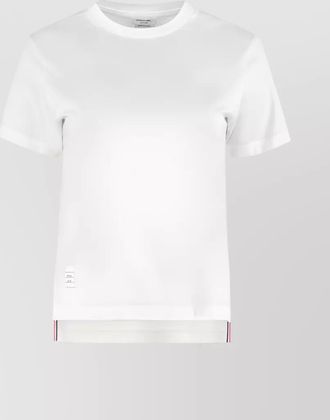 Thom Browne cotton logo patch short sleeve t-shirt